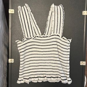 Tight zebra stripped crop top!